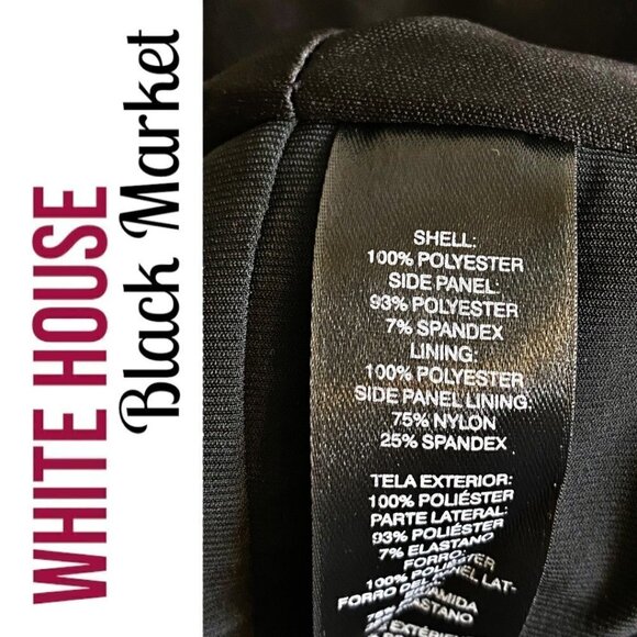 WHBM Classic LBD Sleeveless Ruched Bodycon Sheath Cocktail Dress, Size 0 - Picture 10 of 13